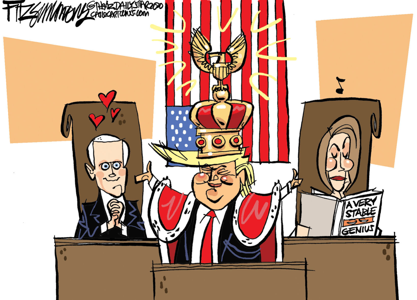 Daily Fitz Cartoon: State of the Monarchy